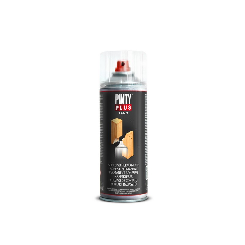 Pintura spray pintyplus tech adhesivo permanente